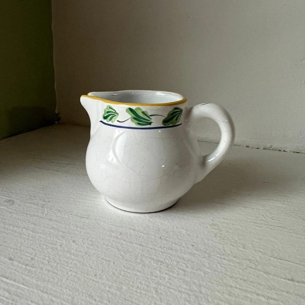 Herend Village Pottery Creamer & Sugar- Crispin- Elizabeth Barrett Roache - 1993